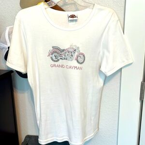Harley Davidson Grand Cayman white very soft TShirt